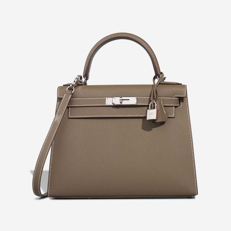 Hermès Kelly 28 Epsom Étoupe Front | Sell your designer bag