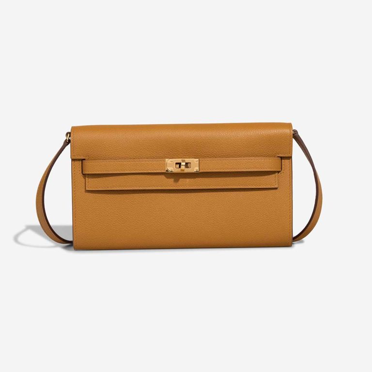 Hermès Kelly To Go Evercolor Caramel Front | Sell your designer bag
