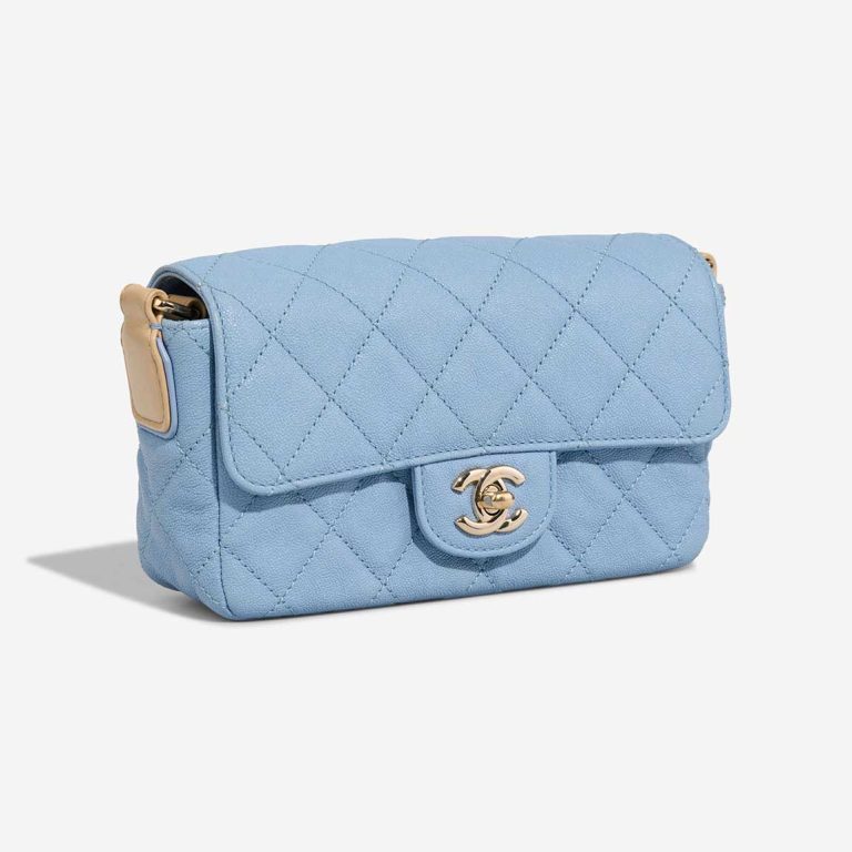 Chanel Timeless Single Flap Small Caviar / Lamb Blue / Beige | Sell your designer bag