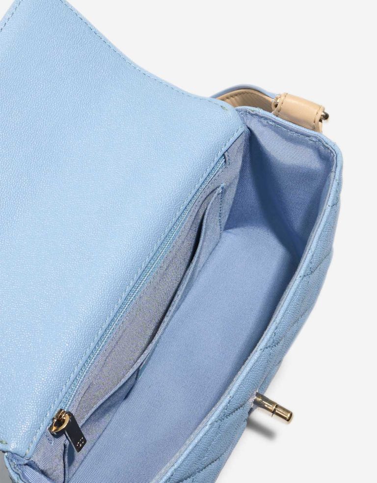 Chanel Timeless Single Flap Small Caviar / Lamb Blue / Beige Inside | Sell your designer bag
