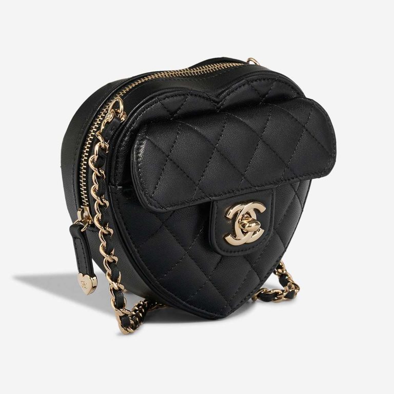 Chanel Timeless Heart Small Lamb Black | Sell your designer bag