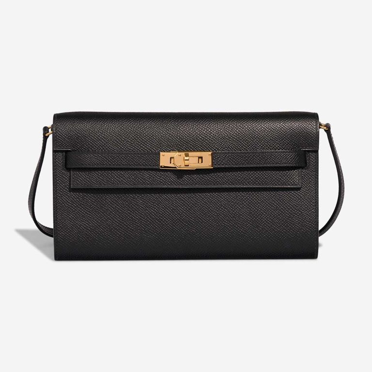 Hermès Kelly To Go Epsom Black Front | Sell your designer bag