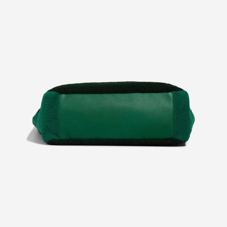 Chanel Deauville Large Shearling / Calf Green / Black | Sell your designer bag