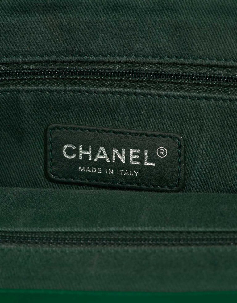 Chanel Deauville Large Shearling / Calf Green / Black Logo | Sell your designer bag