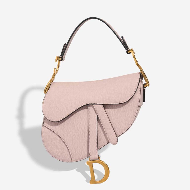 Dior Saddle Mini Calf Light Lilac Front | Sell your designer bag