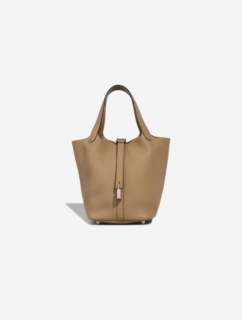 Hermès Picotin 18 Clémence Beige Marfa Front | Sell your designer bag