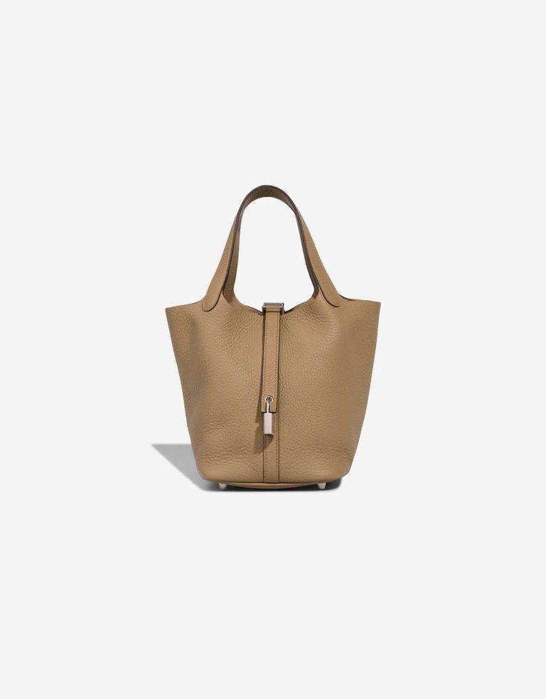 Hermès Picotin 18 Clémence Beige Marfa Front | Sell your designer bag