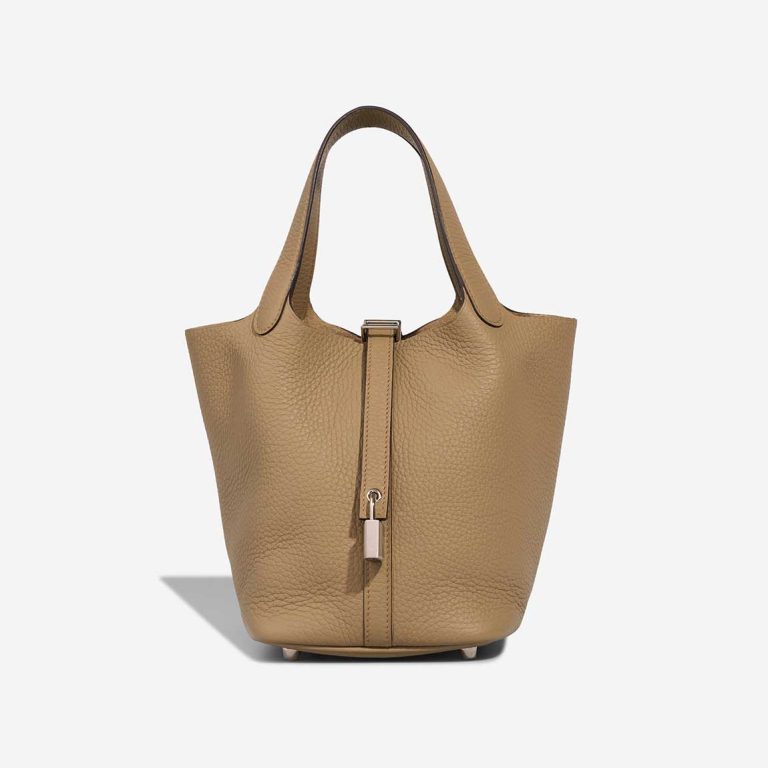 Hermès Picotin 18 Clémence Beige Marfa Front | Sell your designer bag