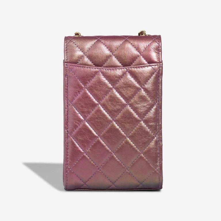 Chanel Timeless Phone Holder Lamb Metallic Rose Gold | Sell your designer bag