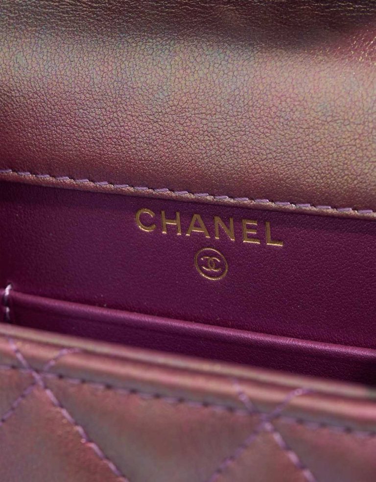 Chanel Timeless Phone Holder Lamb Metallic Rose Gold Logo | Sell your designer bag