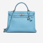 Hermès Kelly 35 Candy Collection Epsom Bleu Céleste / Mykonos Front | Sell your designer bag