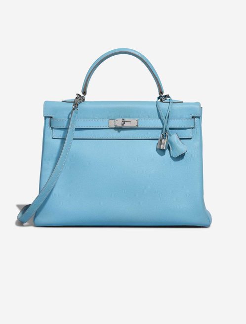 Hermès Kelly 35 Candy Collection Epsom Bleu Céleste / Mykonos Front | Sell your designer bag