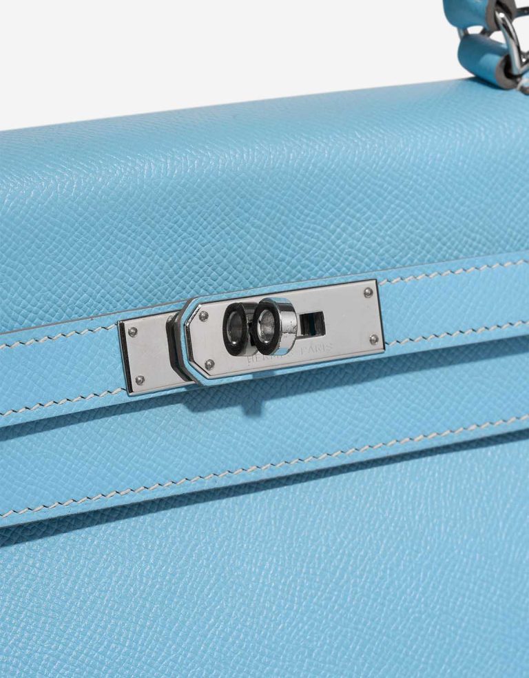 Hermès Kelly 35 Candy Collection Epsom Bleu Céleste / Mykonos Closing System | Sell your designer bag