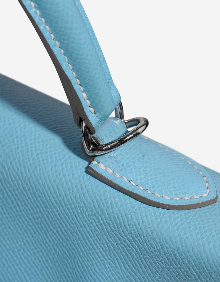 Hermès Kelly 35 Candy Collection Epsom Bleu Céleste / Mykonos Signs of wear | Sell your designer bag