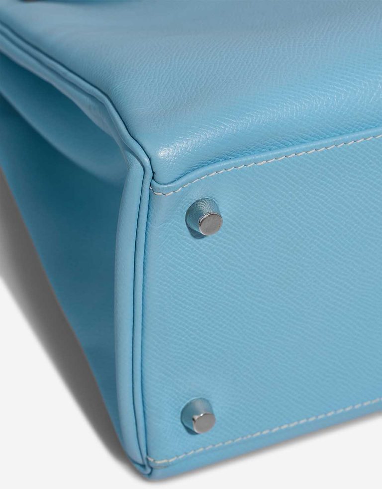 Hermès Kelly 35 Candy Collection Epsom Bleu Céleste / Mykonos Signs of wear | Sell your designer bag