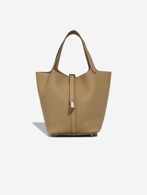 Hermès Picotin 22 Clémence Beige Marfa Front | Sell your designer bag