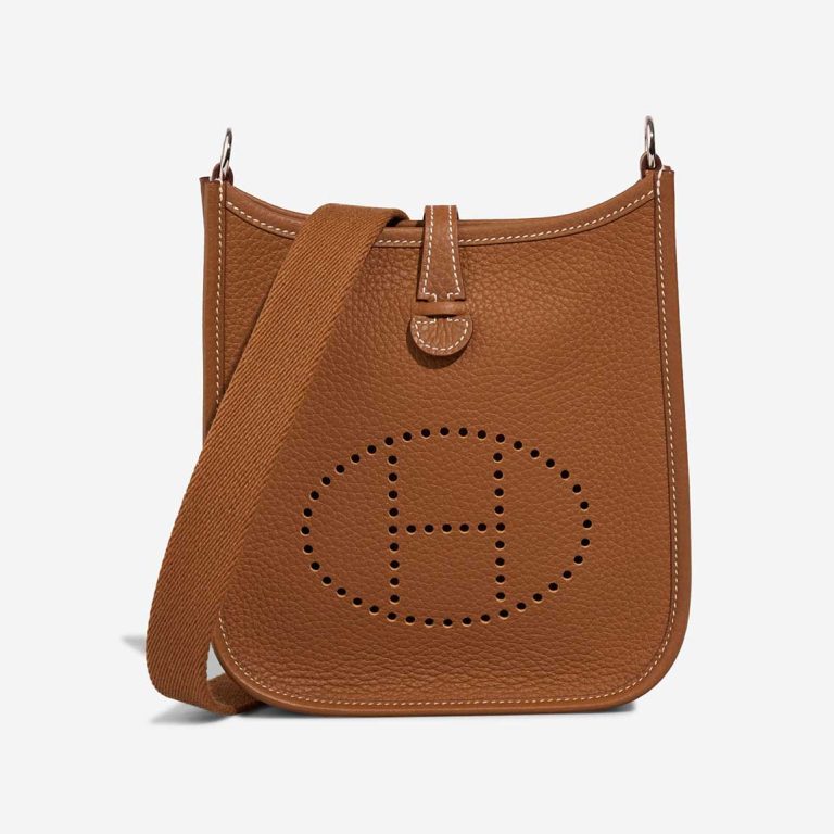 Hermès Evelyne 16 Clémence Gold Front | Sell your designer bag
