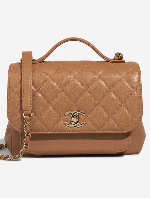 Chanel Business Affinity Small Caviar Beige Front | Sell your designer bag