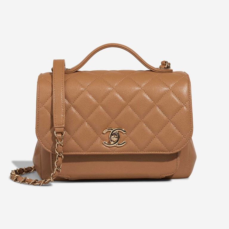 Chanel Business Affinity Small Caviar Beige Front | Sell your designer bag