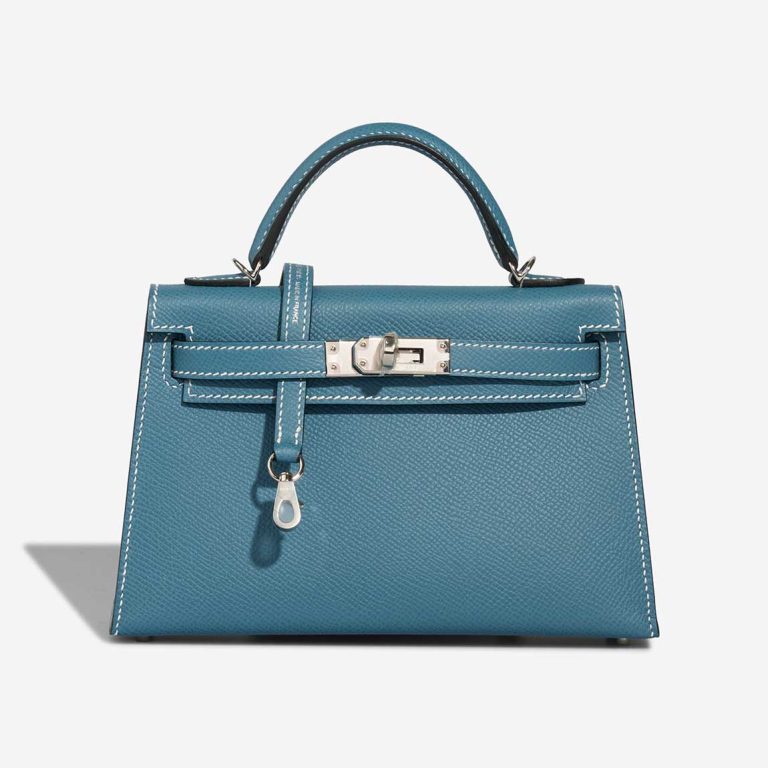 Hermès Kelly Mini Epsom New Bleu Jean Front | Sell your designer bag