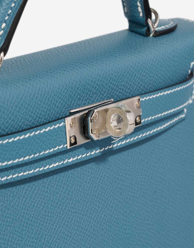 Hermès Kelly Mini Epsom New Bleu Jean Closing System | Sell your designer bag
