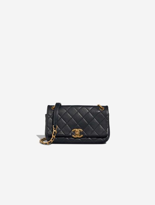 Chanel Chain Is More Flap Bag Small Lamb Dark Blue Front | Sell your designer bag