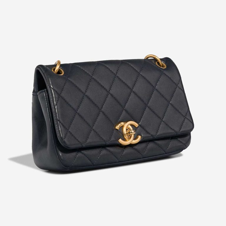 Chanel Chain Is More Flap Bag Small Lamb Dark Blue | Sell your designer bag