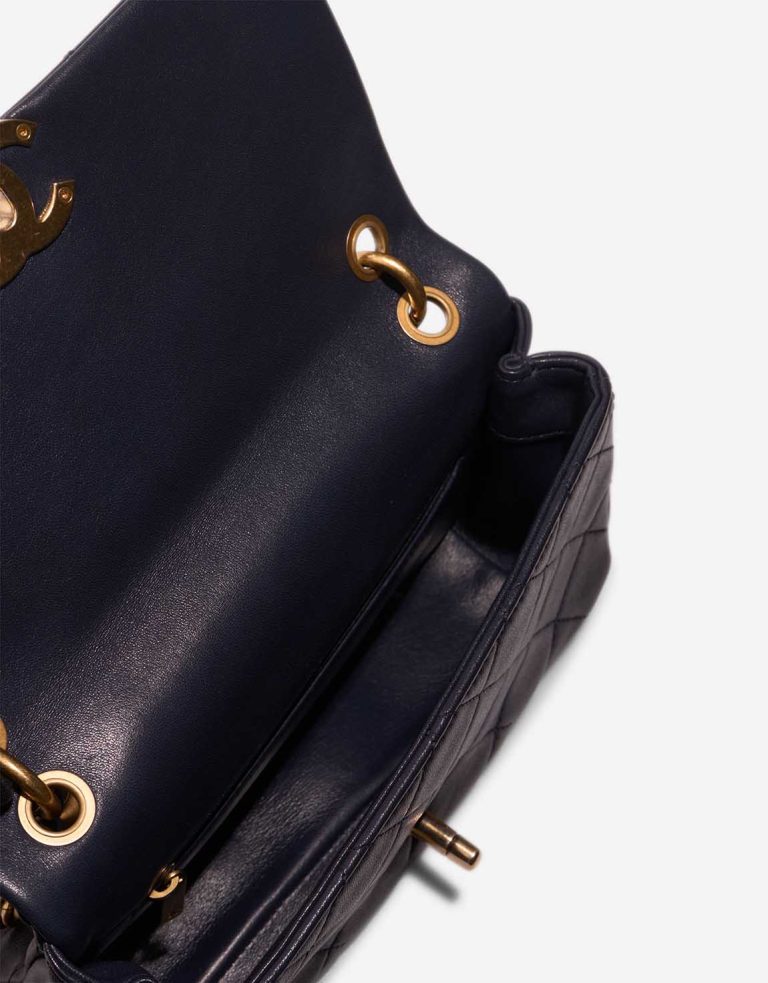 Chanel Chain Is More Flap Bag Small Lamb Dark Blue Inside | Sell your designer bag
