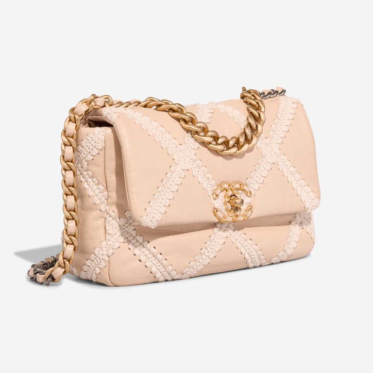 Chanel 19 Flap Bag Calf Beige | Sell your designer bag