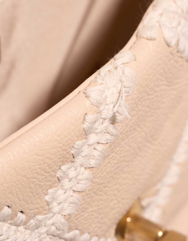 Chanel 19 Flap Bag Calf Beige Signs of wear | Sell your designer bag
