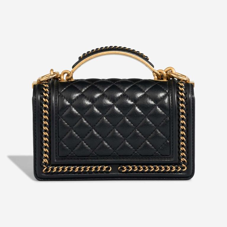 Chanel Boy Top Handle Small Lamb Black | Sell your designer bag