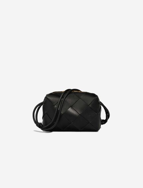 Bottega Veneta Cassette Camera Bag Small Calf Black Front | Sell your designer bag