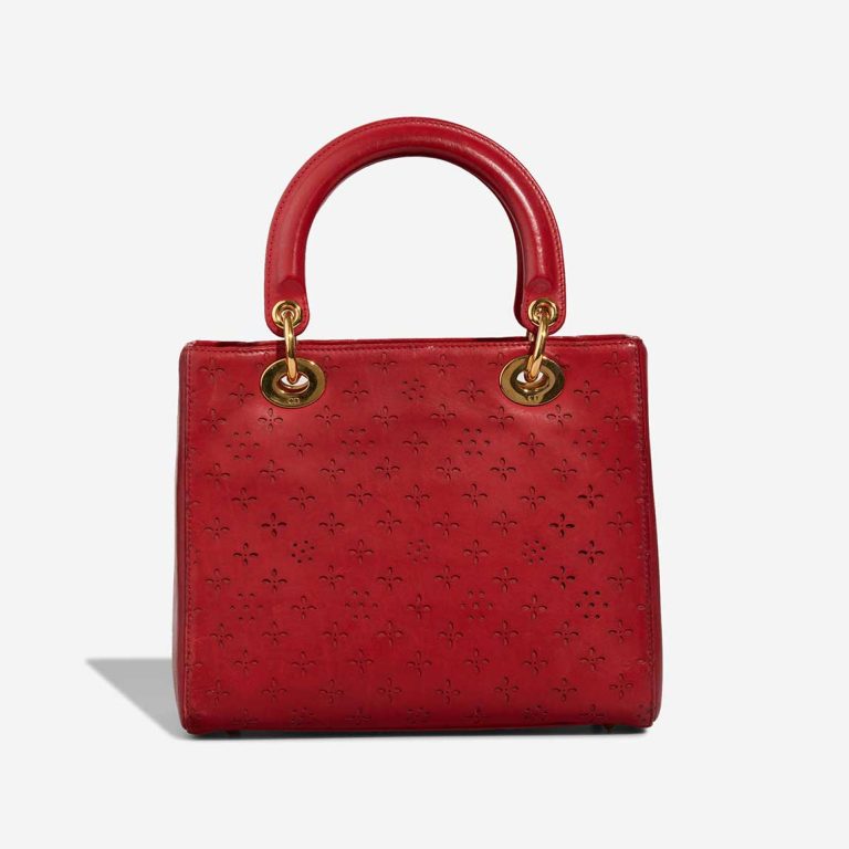 Dior Lady Medium Aged Calf Red | Sell your designer bag