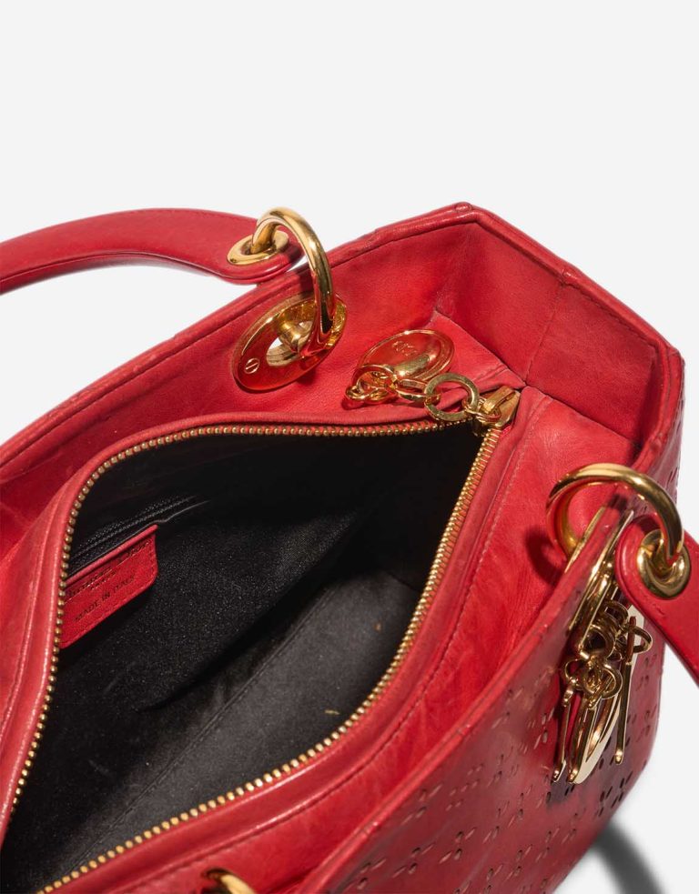 Dior Lady Medium Aged Calf Red Inside | Sell your designer bag