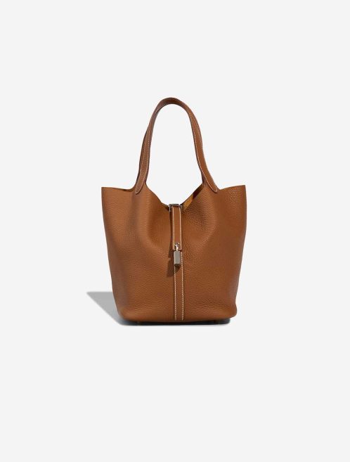 Hermès Picotin 22 Clémence Gold Front | Sell your designer bag