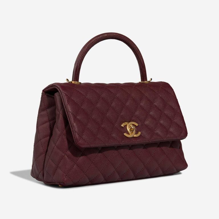 Chanel Timeless Handle Medium Caviar / Lizard Burgundy | Sell your designer bag