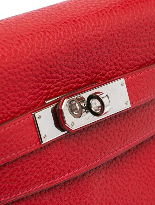 Hermès Kelly 32 Clémence Rouge Casaque Closing System | Sell your designer bag