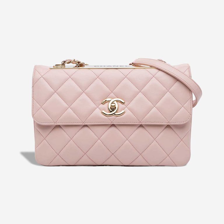 Chanel Trendy CC Medium Lamb Light Pink Front | Sell your designer bag