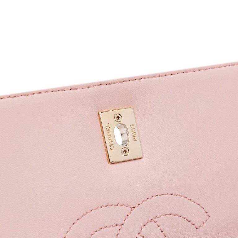 Chanel Trendy CC Medium Lamb Light Pink Closing System | Sell your designer bag
