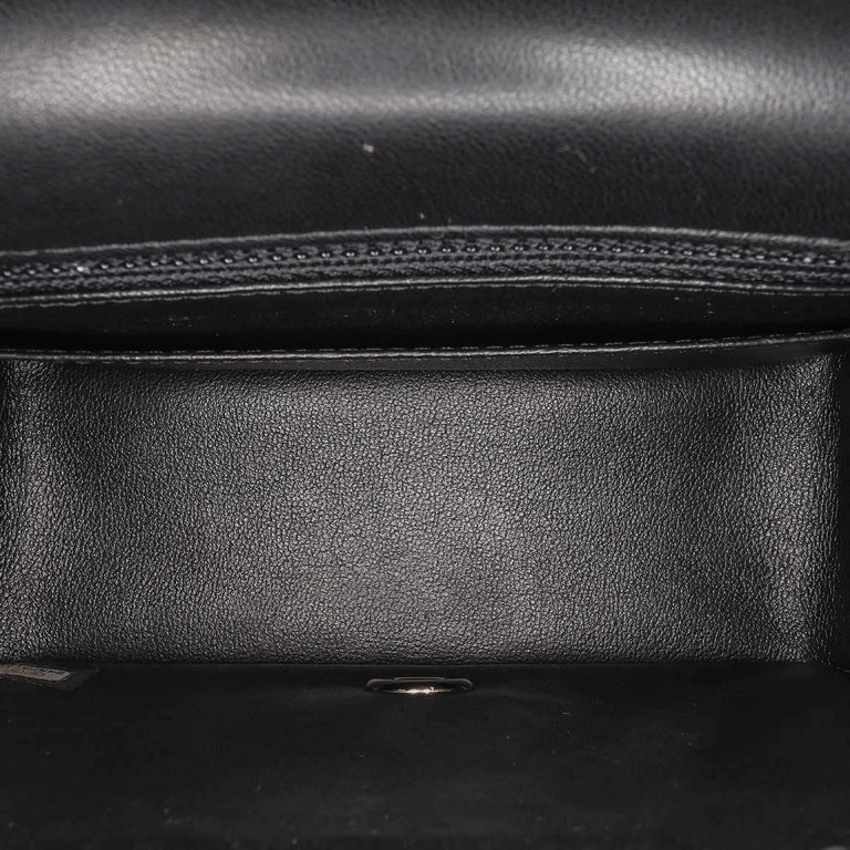 Chanel Timeless Chevron Mini Square Lamb Black Logo | Sell your designer bag