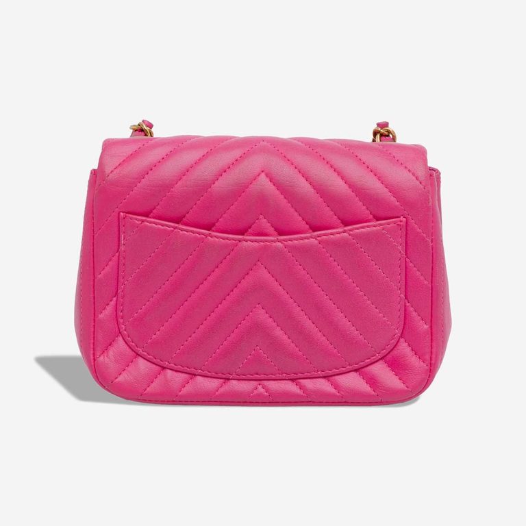 Chanel Timeless Chevron Mini Square Lamb Pink | Sell your designer bag