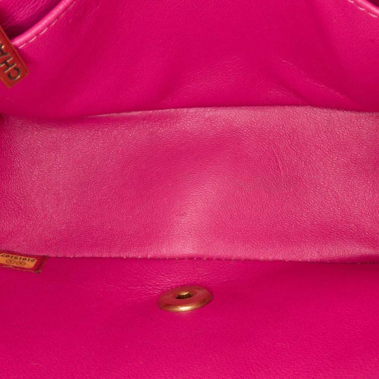 Chanel Timeless Chevron Mini Square Lamb Pink Inside | Sell your designer bag