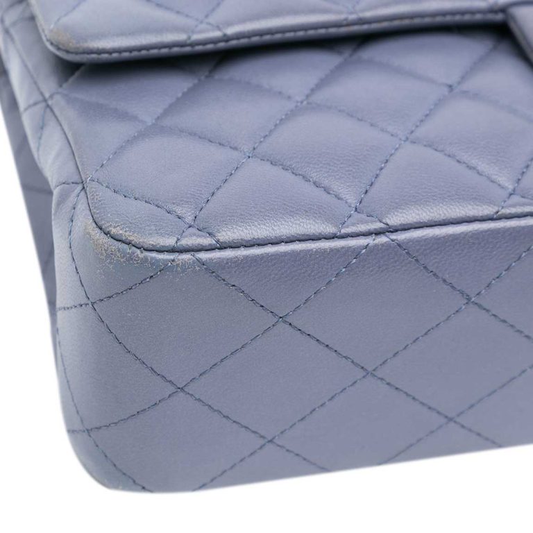 Chanel Timeless Medium Lamb Purple / Space Grey Signs of wear | Sell your designer bag