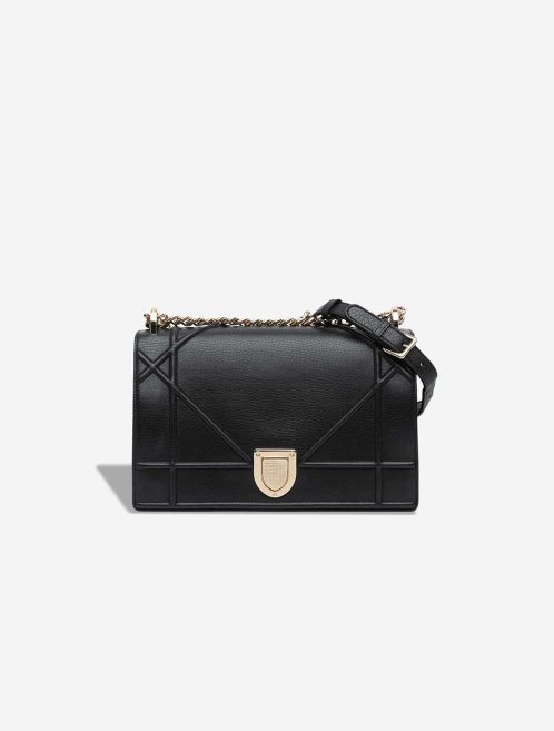 Dior Diorama Medium Calf Black Front | Sell your designer bag
