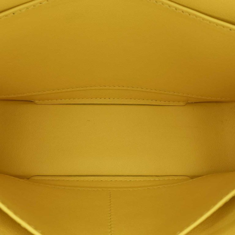 Hermès Geta Chèvre Mysore Jaune Citron Inside | Sell your designer bag