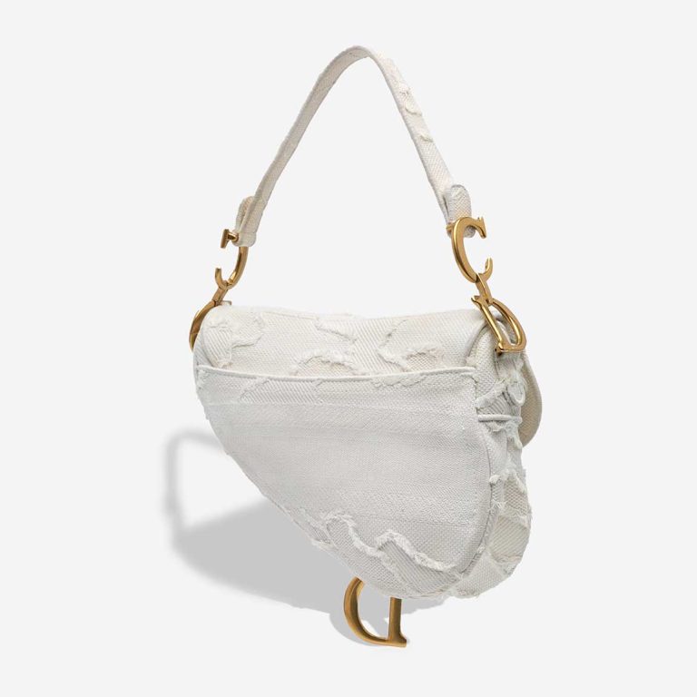 Dior Saddle Camouflage Medium Canvas White | Sell your designer bag