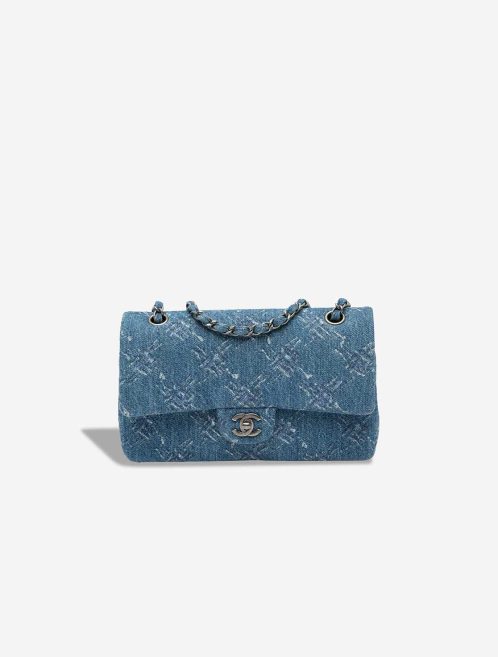 Chanel Timeless Medium Denim Blue Front | Sell your designer bag