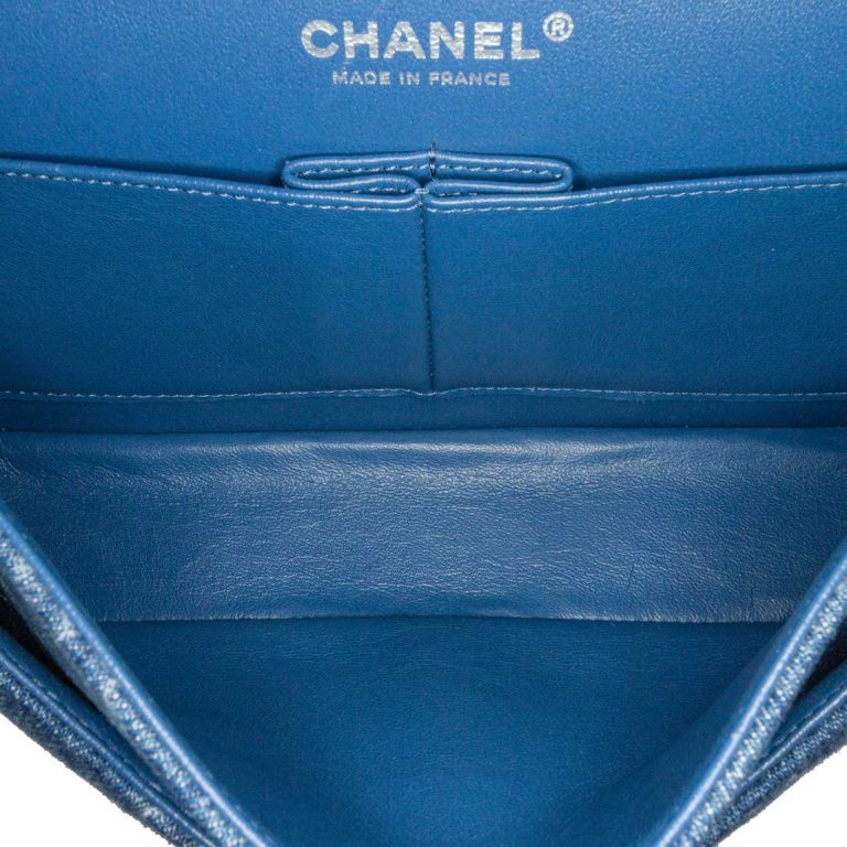 Chanel Timeless Medium Denim Blue Inside | Sell your designer bag