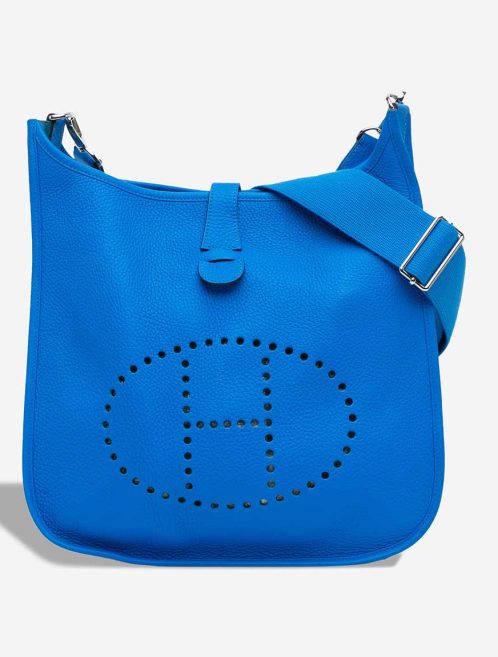 Hermès Evelyne 29 Clémence Bleu Hydra Front | Sell your designer bag