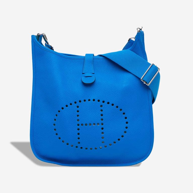 Hermès Evelyne 29 Clémence Bleu Hydra Front | Sell your designer bag